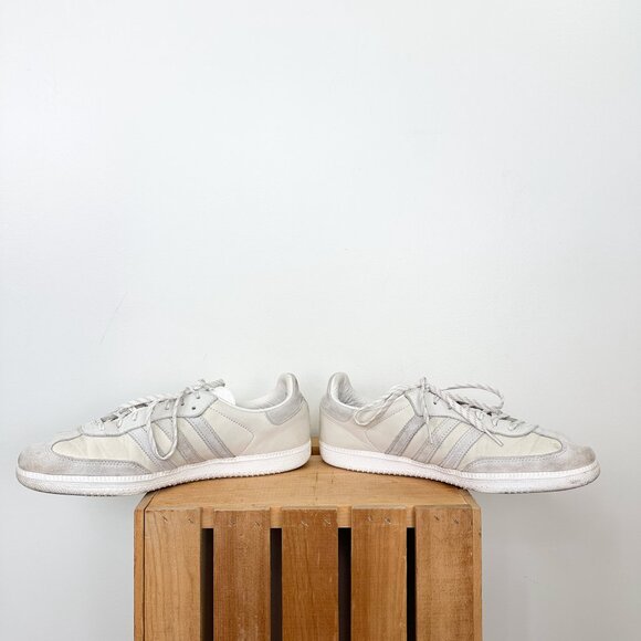 Men's Size 10 Adidas Kith Classics OG Sambas 1972 in White Cloud Leather + Suede - Picture 4 of 9